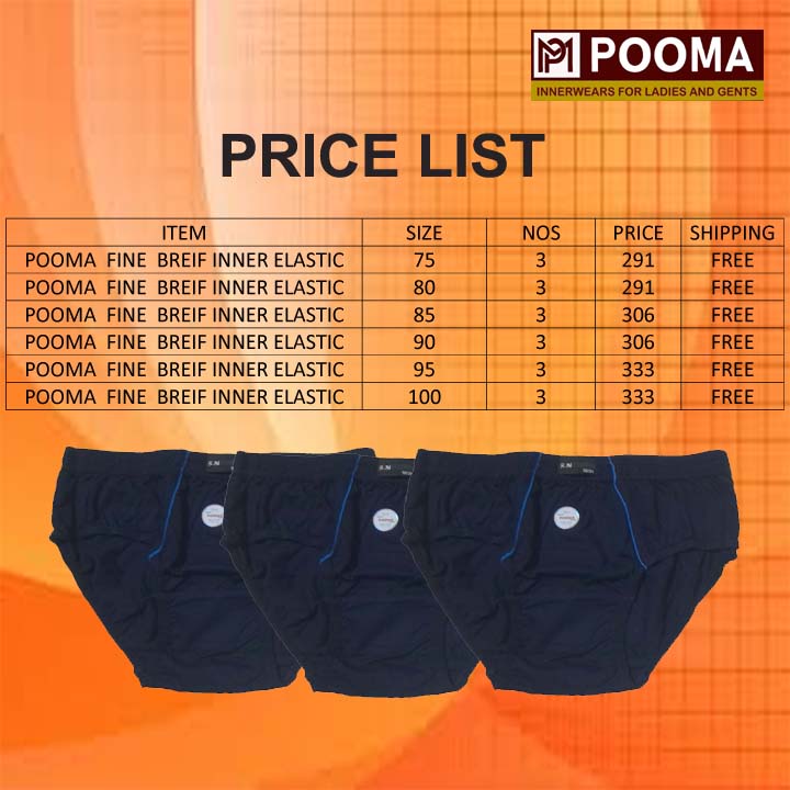 POOMA BRIEF 3 PIECES 